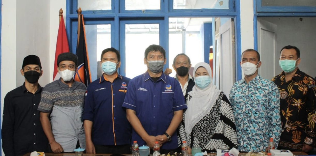 DPD Partai Nasdem Kota Depok menerima kunjungan dari KPU dan Bawaslu Kota Depok (25/02). (Sumber:Racikan.id)