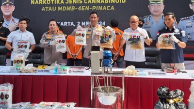 5 Tersangka Kasus Laboratoriun Terselubung Jenis MFMN-4en Jaringan China-Jakarta ditangkap Polda Metro Jaya