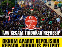 IJW Kecam Tindakan Represip Oknum Kepolisian Kepada Jurnalis Saat Liput Demo Dukung Keputusan MK